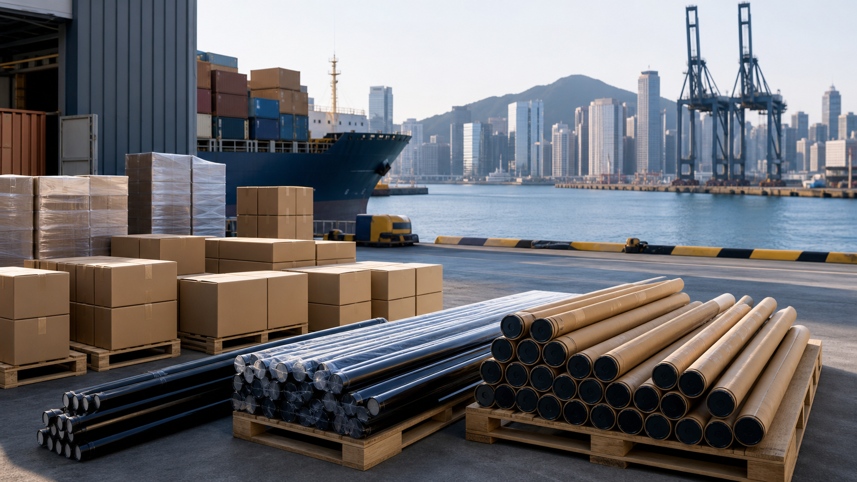 香港港口與釣具國際付運